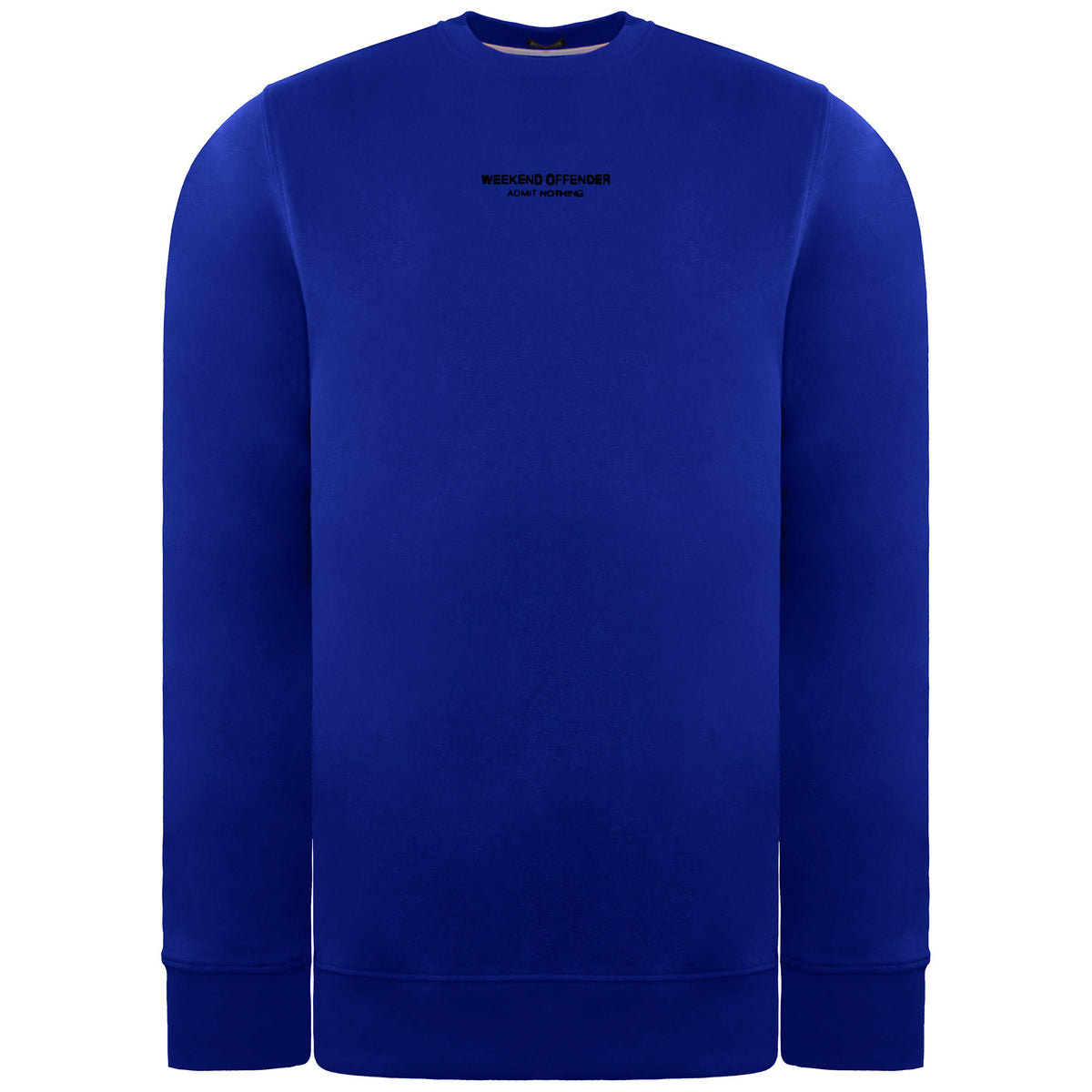 Weekend Offender Logo Mens Blue Sweater