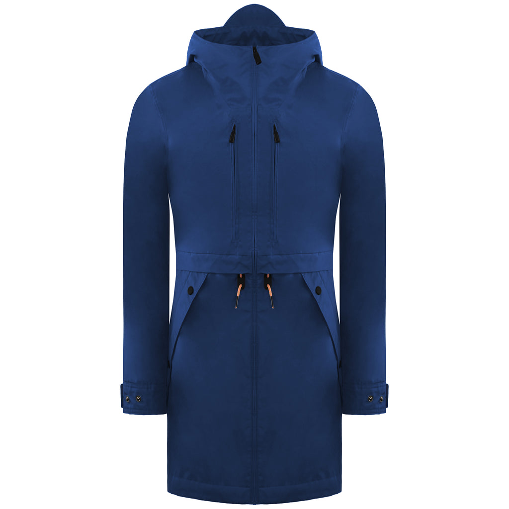 Hunter Original 3 Layer Womens Blue Parka Jacket