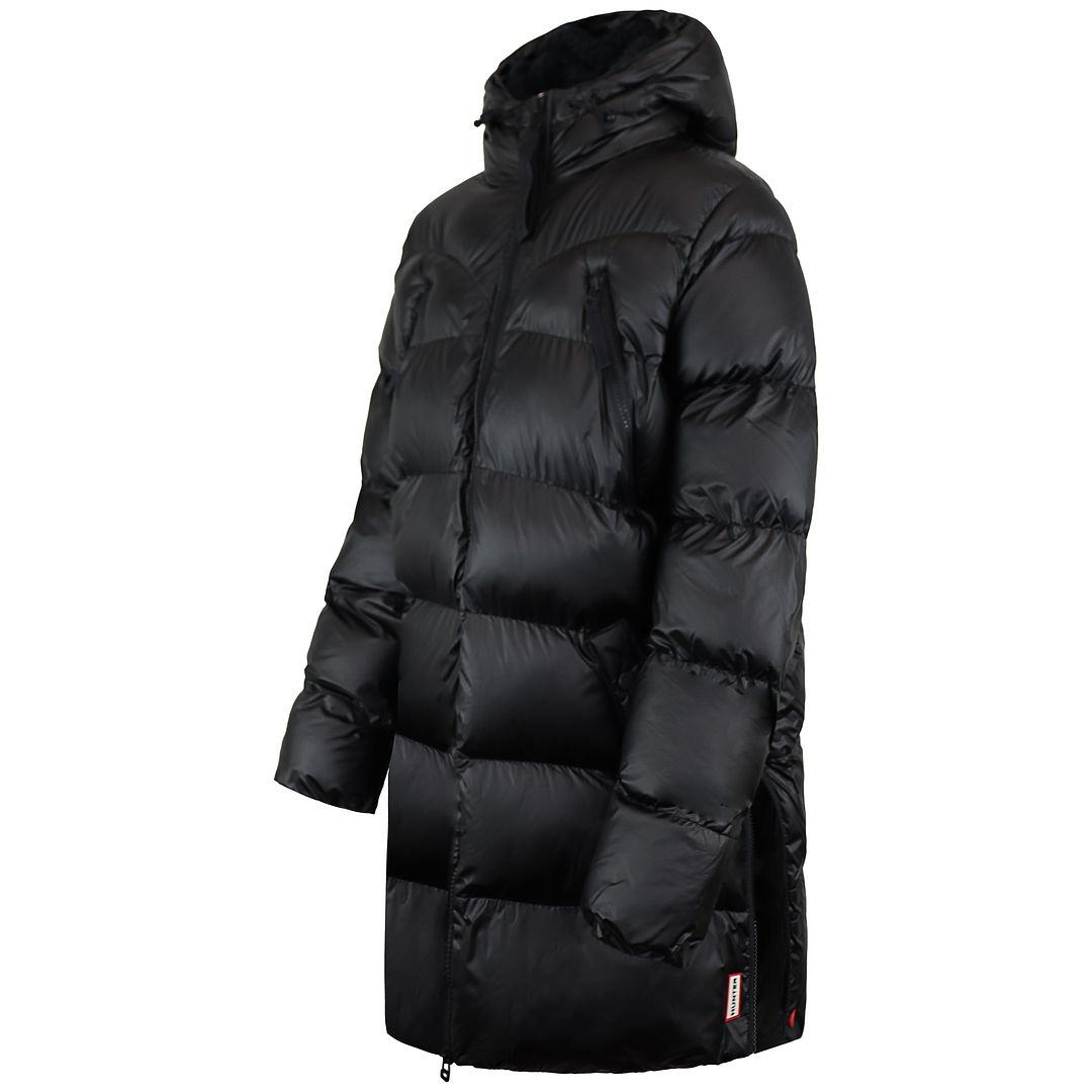 Hunter Insulated Rubberised Womens Black Puffer Coat Sport It First