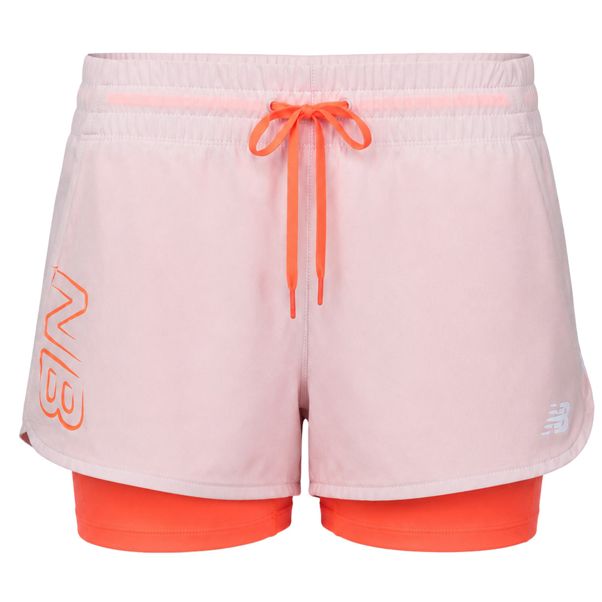 New Balance 2in1 Impact Run Womens White Shorts