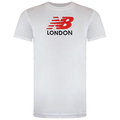 New Balance London Logo Womens White T-Shirt