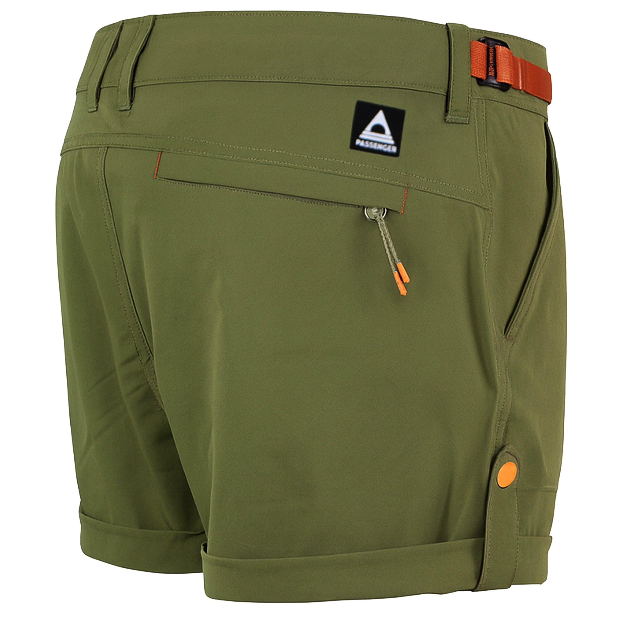 Passenger 365 Trail Roll-Up Womens Khaki Shorts
