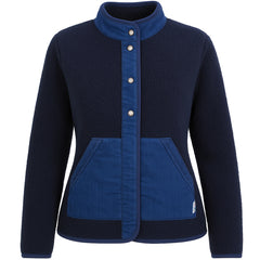 Passenger Clover Recycled Deep Womens Blue Sherpa Fleece Jacket