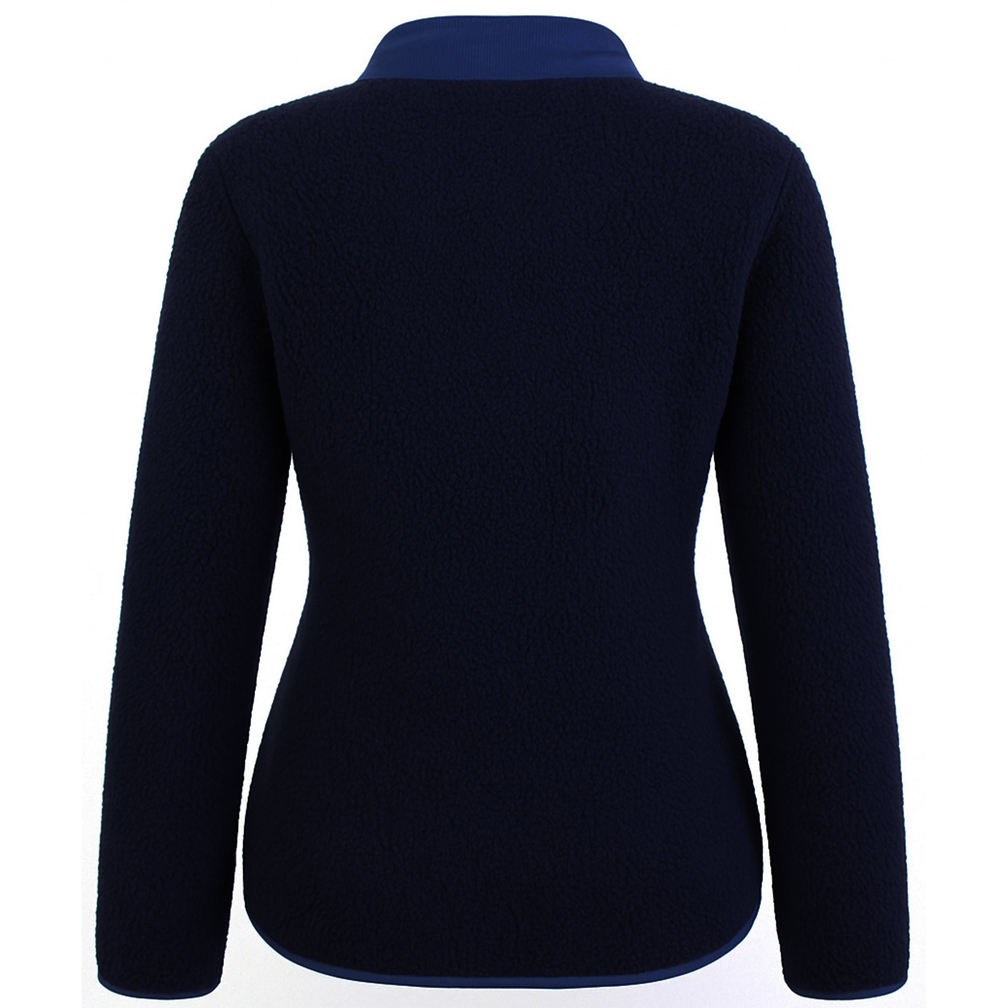 Passenger Clover Recycled Deep Womens Blue Sherpa Fleece Jacket