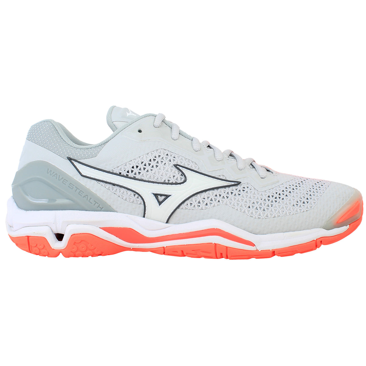 Mizuno Wave Stealth V Womens Grey Handball Shoes