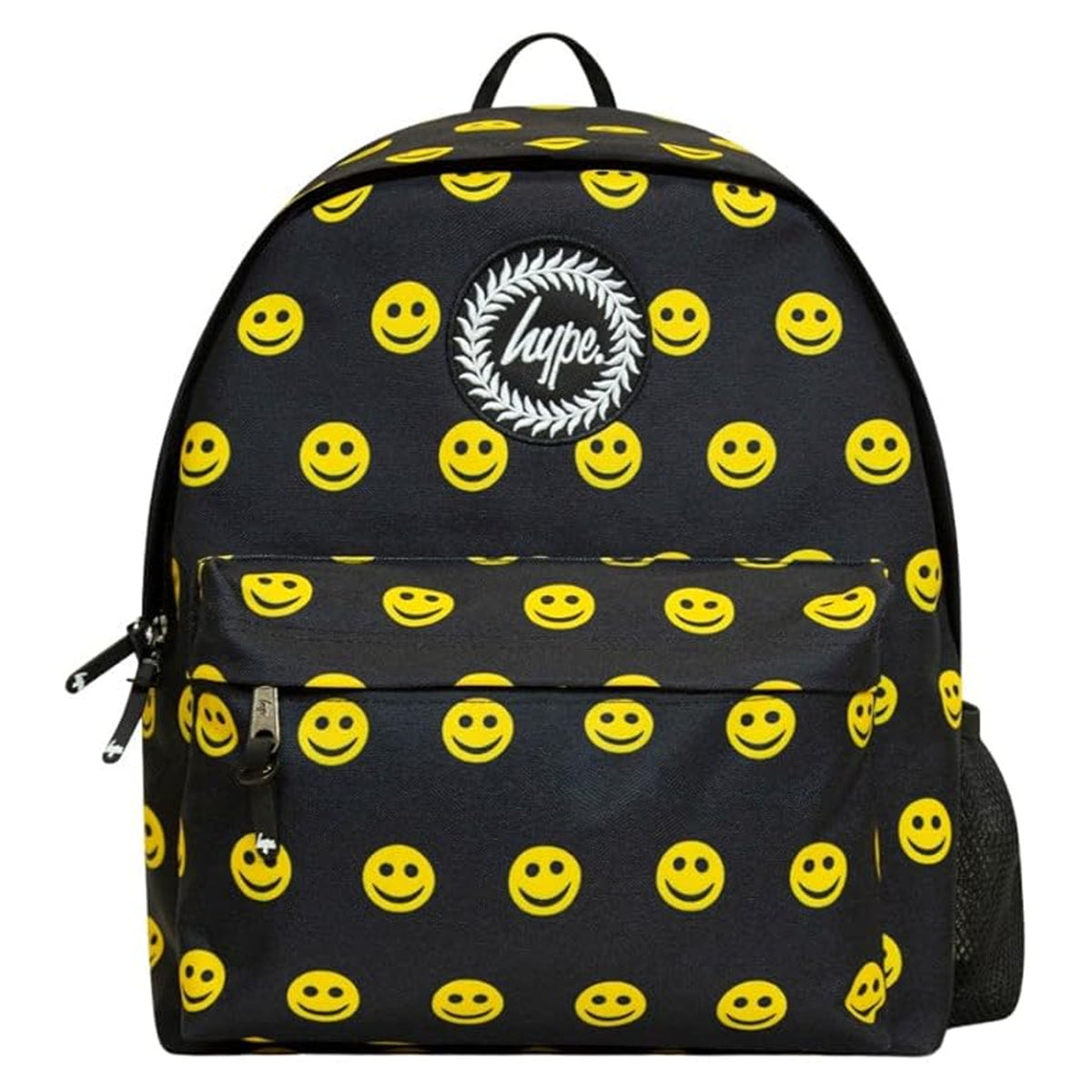 Hype Smile Face Kids Black Backpack