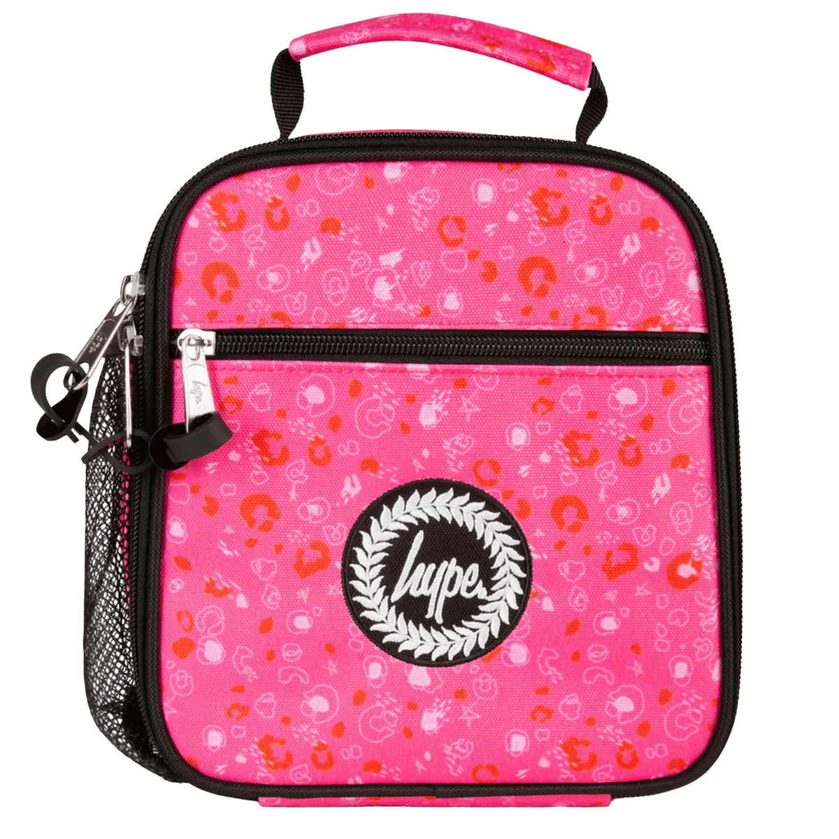 Hype Leopard Print Pink Lunch Bag