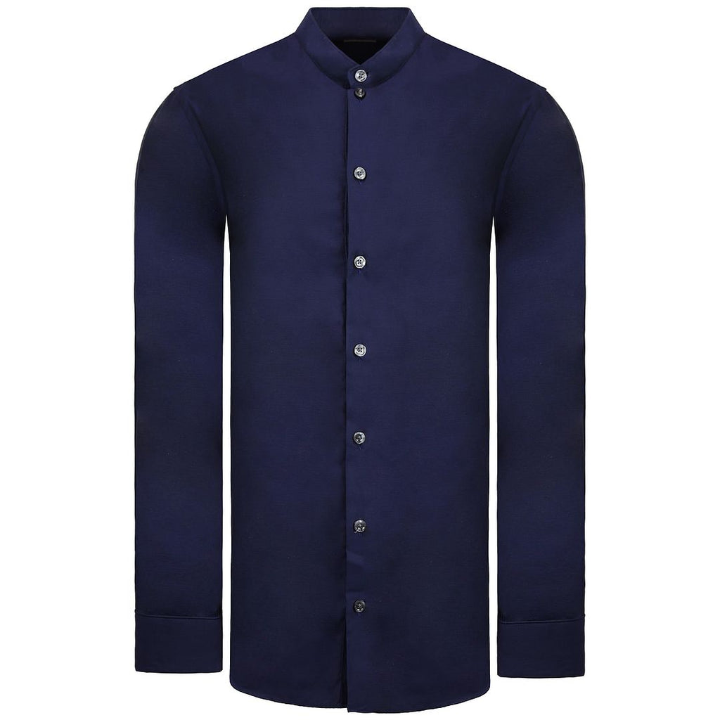 Armani Collezioni Mens Navy Blue Shirt