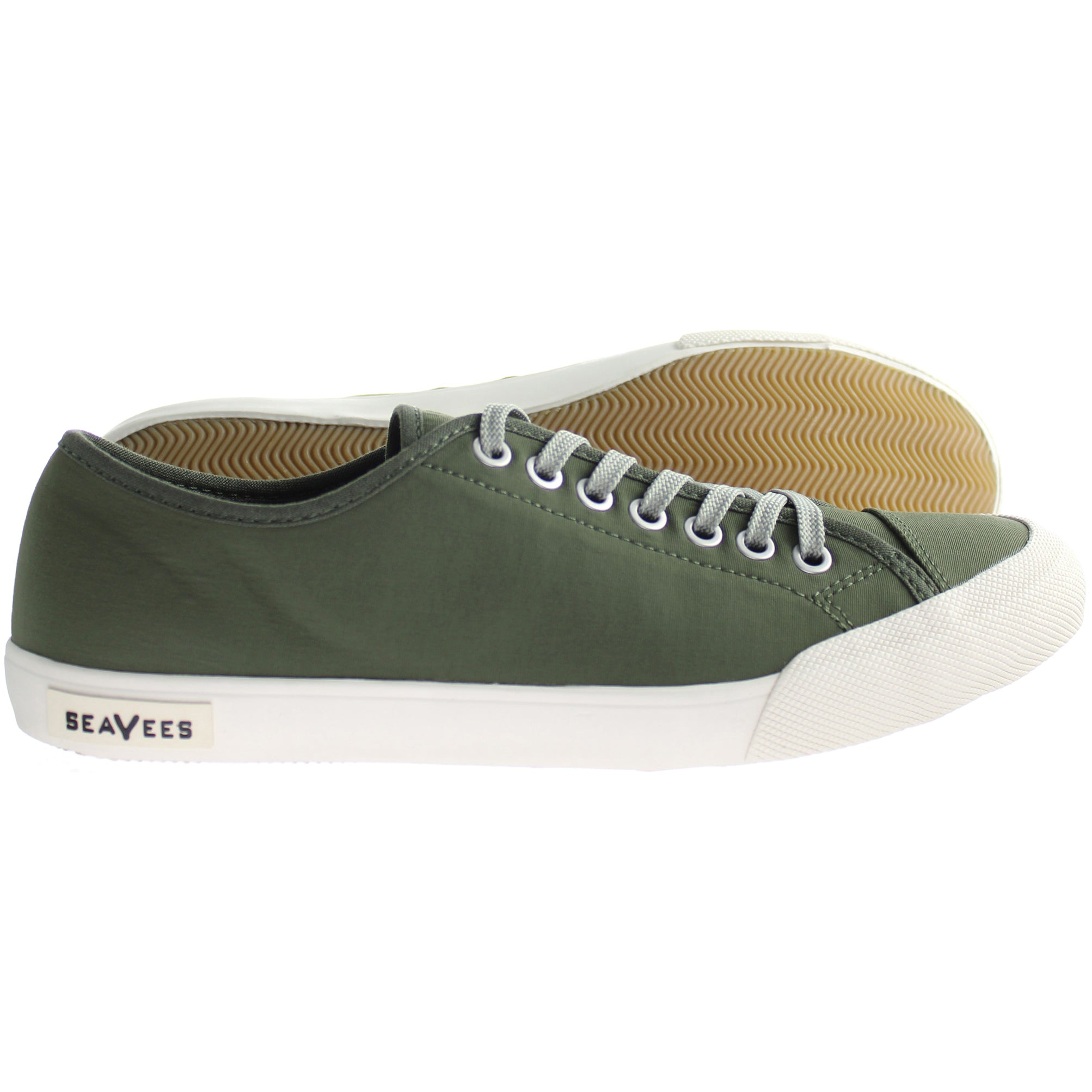 Seavees Army Issue Low Standard Mens Green Plimsolls