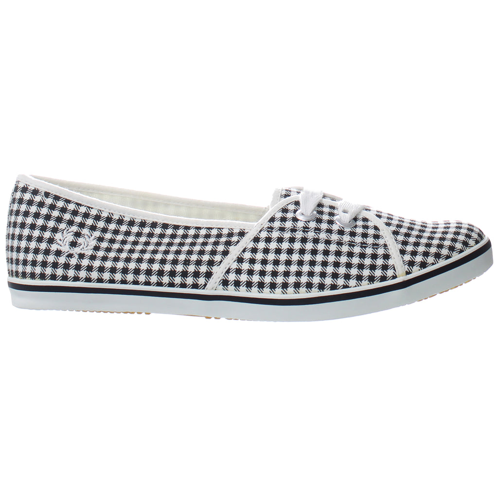 Fred Perry Kalypso Gingham Womens Black/White Shoes