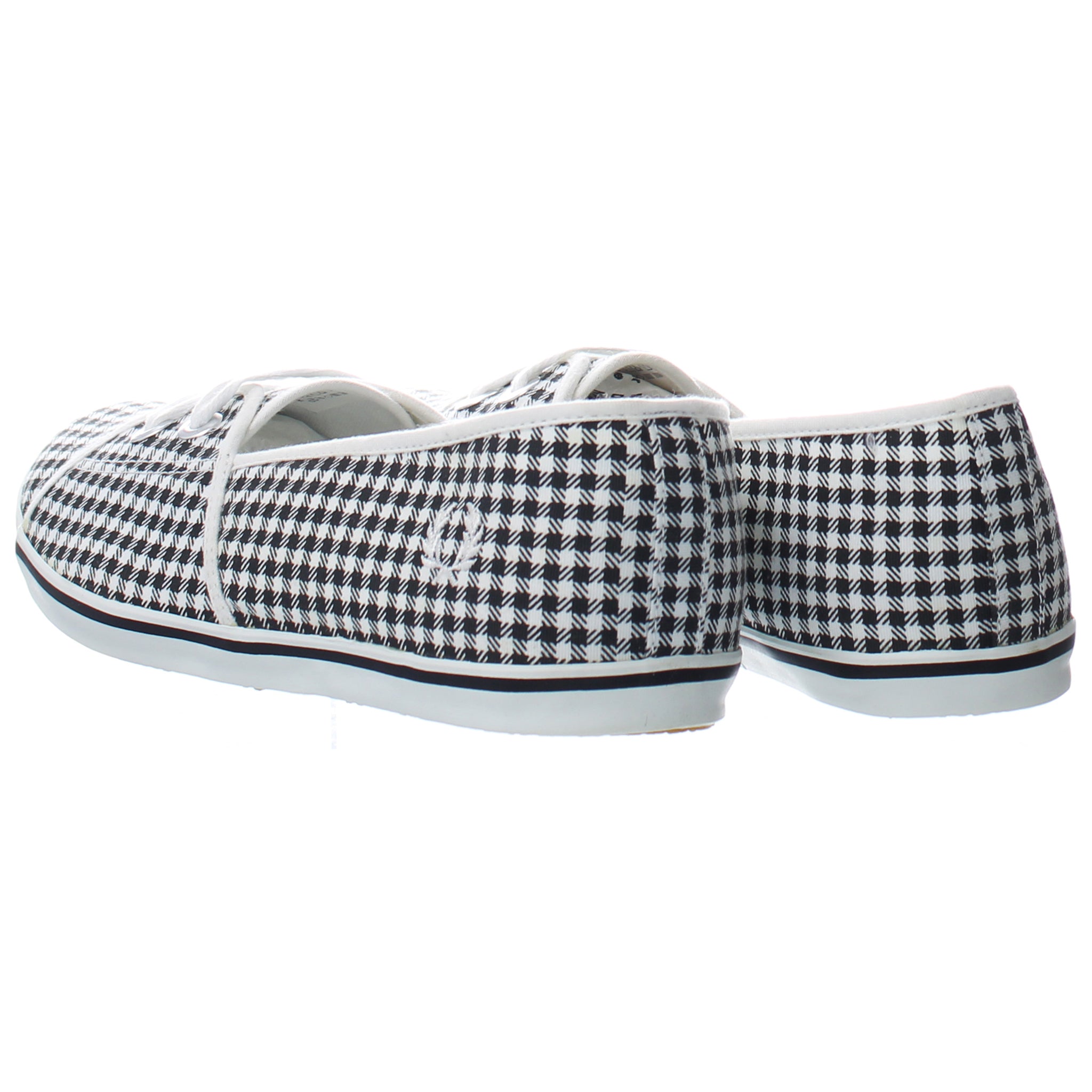 Fred Perry Kalypso Gingham Womens Black/White Shoes