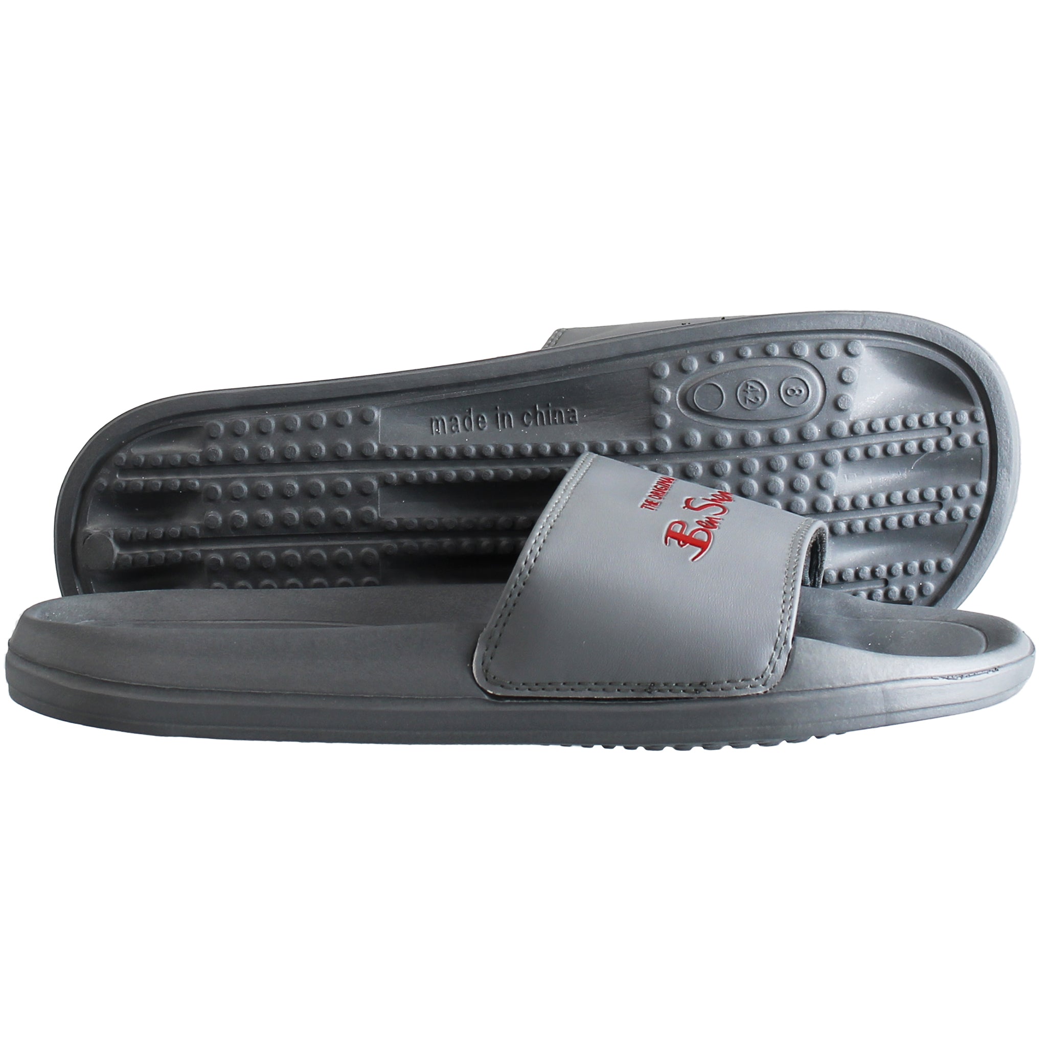 Ben Sherman Margate Mens Grey Sliders