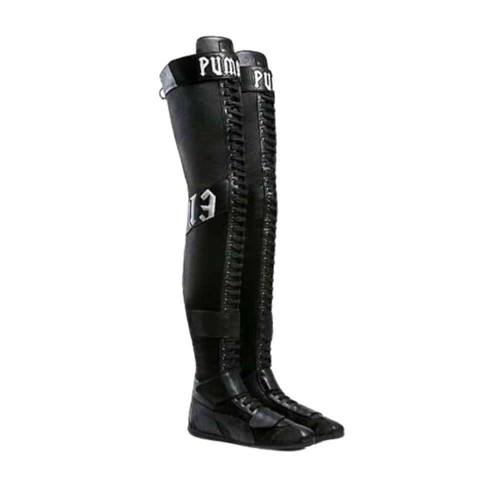 x Rihanna Fenty Over Knee Satin Boots