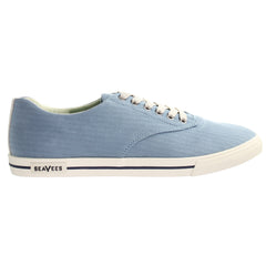 Seavees Hermosa Herringbone Mens Blue Plimsolls