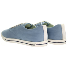 Seavees Hermosa Herringbone Mens Blue Plimsolls