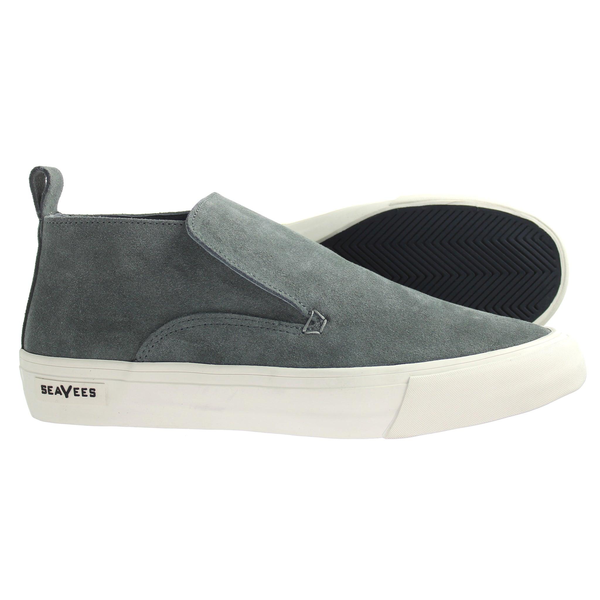 Seavees Huntington Middle Greyboard Suede Grey Mens Shoes