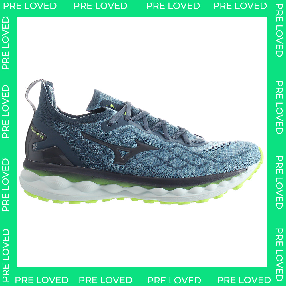 Mizuno Wave Sky Neo 2 Mens Blue Running Shoes NO BOX