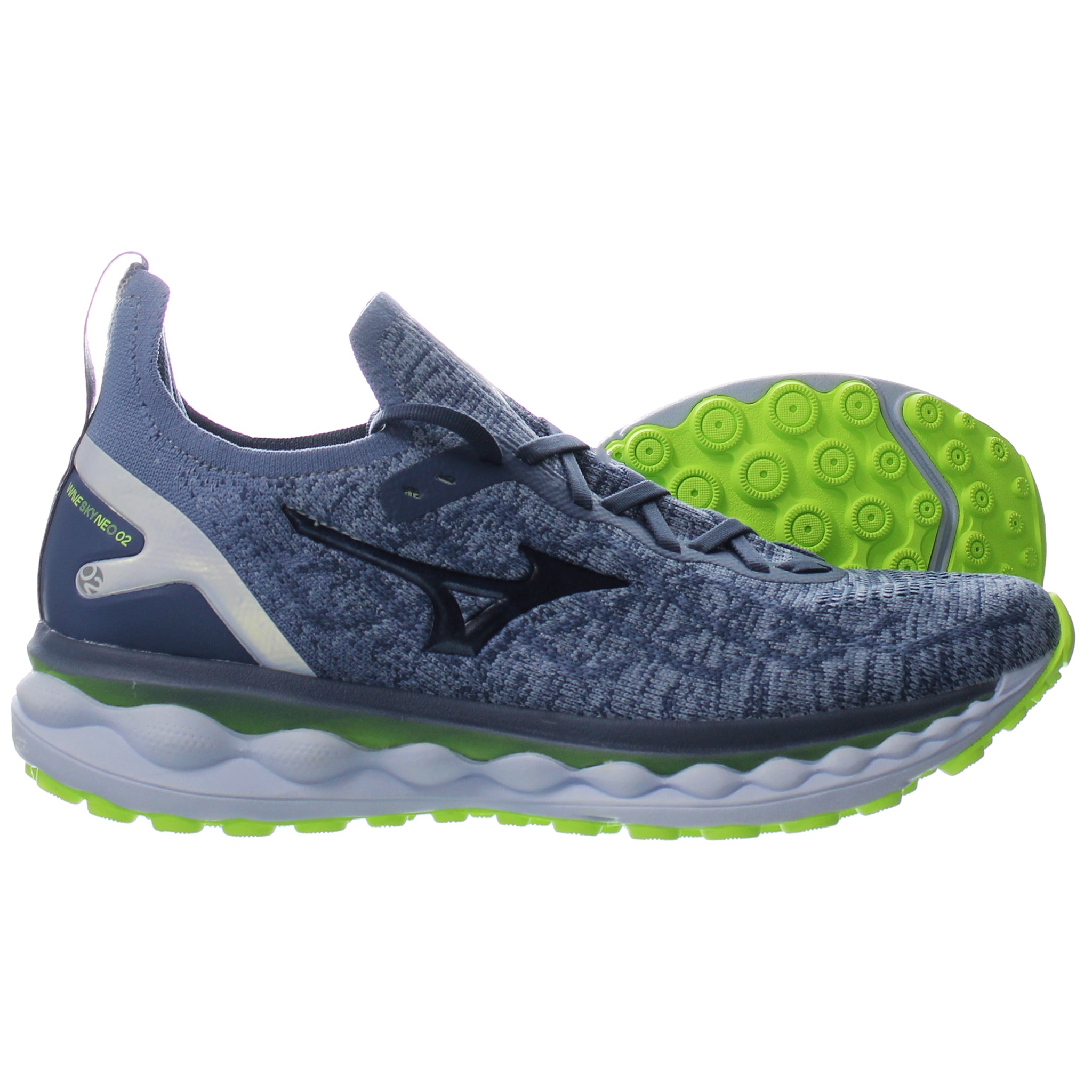 Mizuno Wave Sky Neo 2 Womens Blue Running Shoes