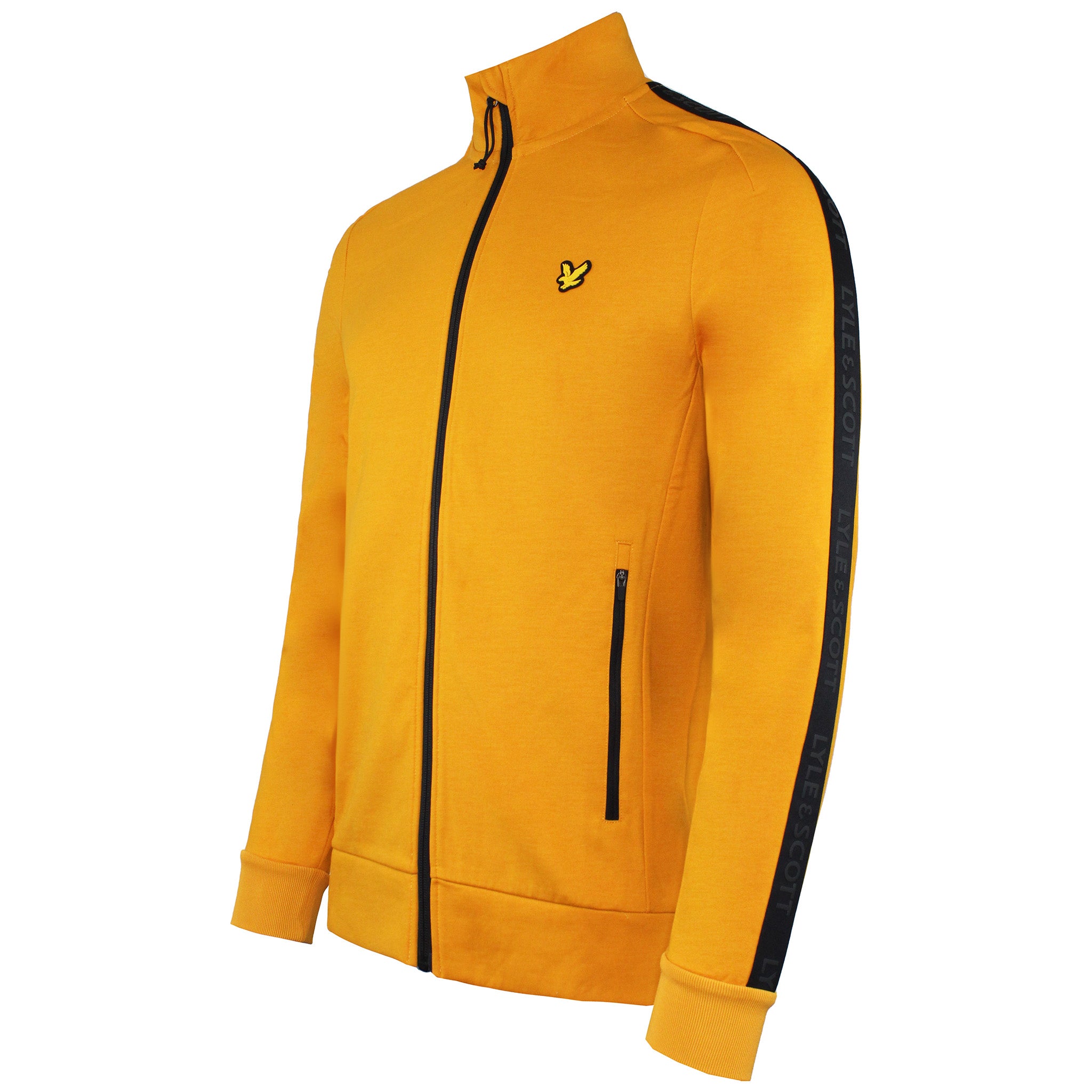 Lyle & Scott Tape Mens Yellow Track Jacket