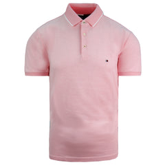 Tommy Hilfiger Short Sleeve Collared Light Pink Mens Polo Shirt MW0MW13076 TH8