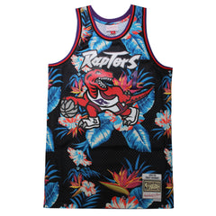 Mitchell & Ness Toronto Raptors Tracy McGrady Floral Black Swingman Jersey
