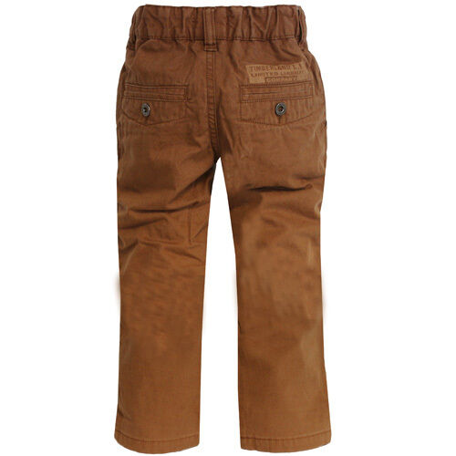 Timberland Boys Kids Brown Regular Fit Cotton Pants Trousers T0082 243 A76B