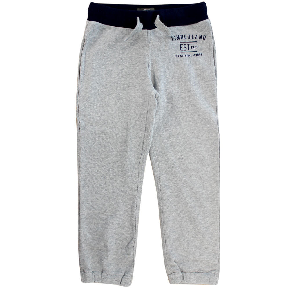 Timberland Elasticated Waist Boys Kids Jogging Bottoms Grey T0238 052