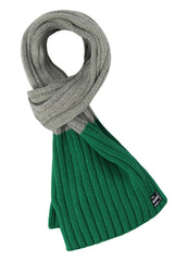 Timberland Childrens Kids Striped Grey Green Scarf