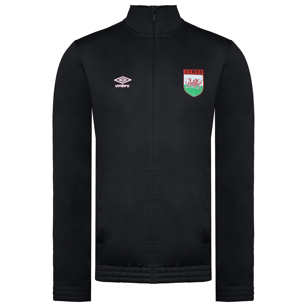 Umbro Wales Tricot Mens Black Track Jacket