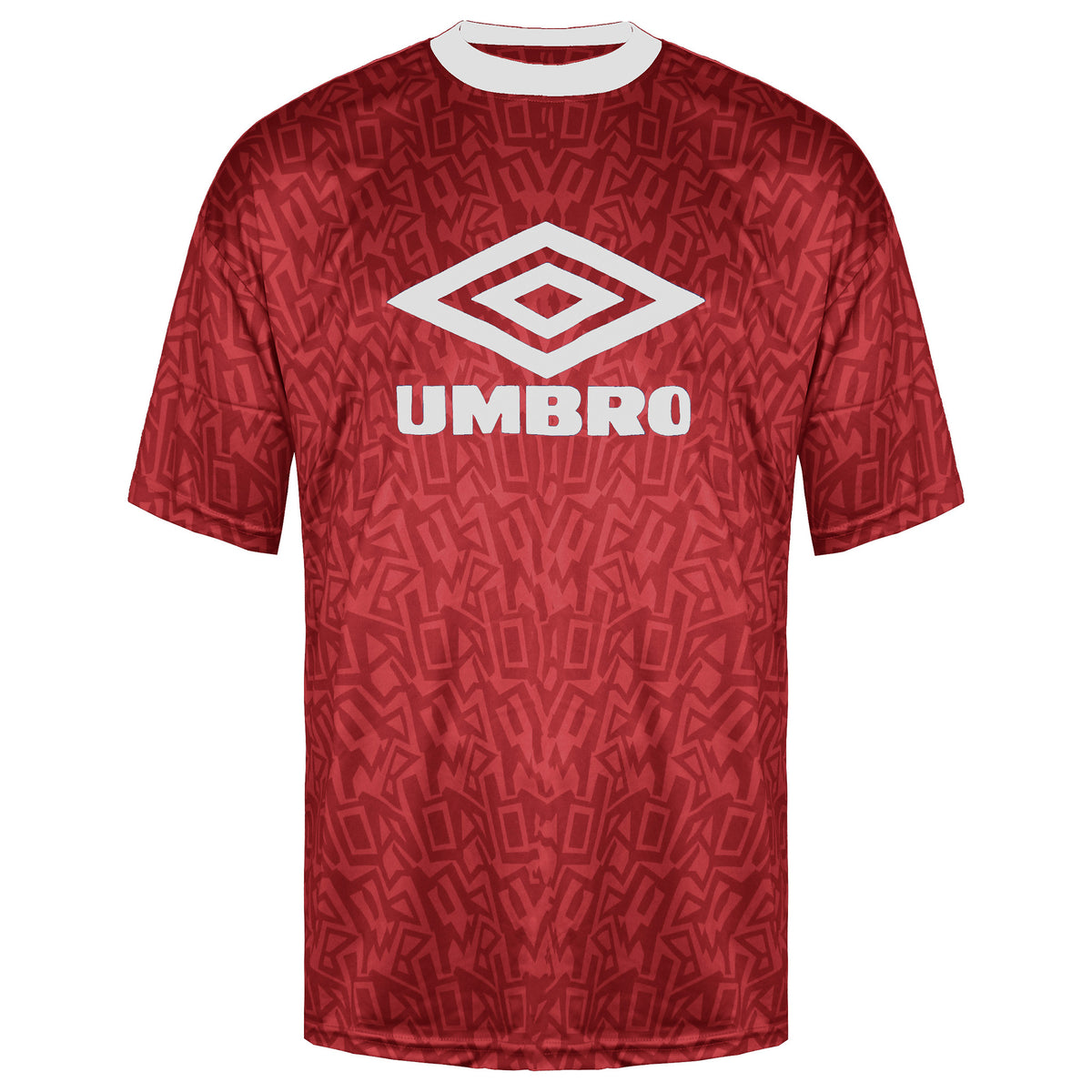 Umbro Graffiti Mens Burgundy T-Shirt