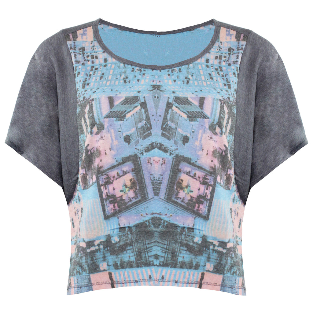 Vans Off The Wall Womens Grey Startstruck Crop Top