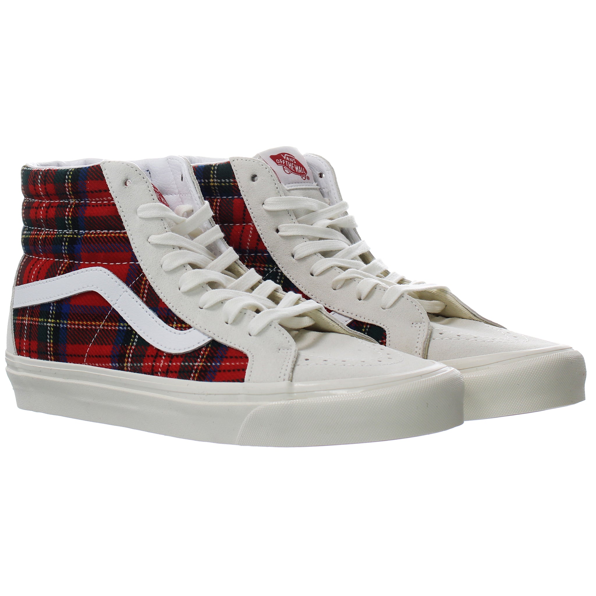 Vans SK8-Hi 38 DX Womens White/Red Plimsolls