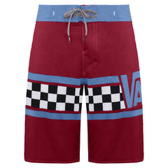 Vans Off The Wall Stretch Waist Red/Blue Mens Board Shorts VN0OQNFV1