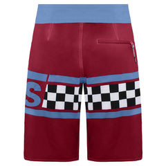 Vans Off The Wall Stretch Waist Red/Blue Mens Board Shorts VN0OQNFV1