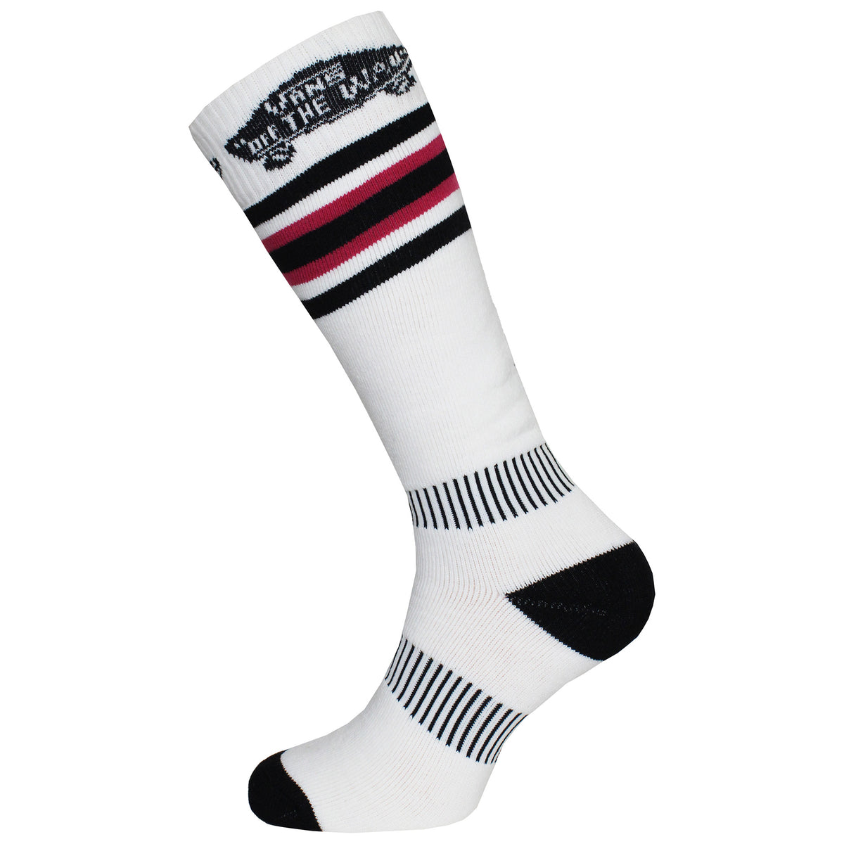 Vans Off The Wall White/Black Snow Mid Womens Performance Socks