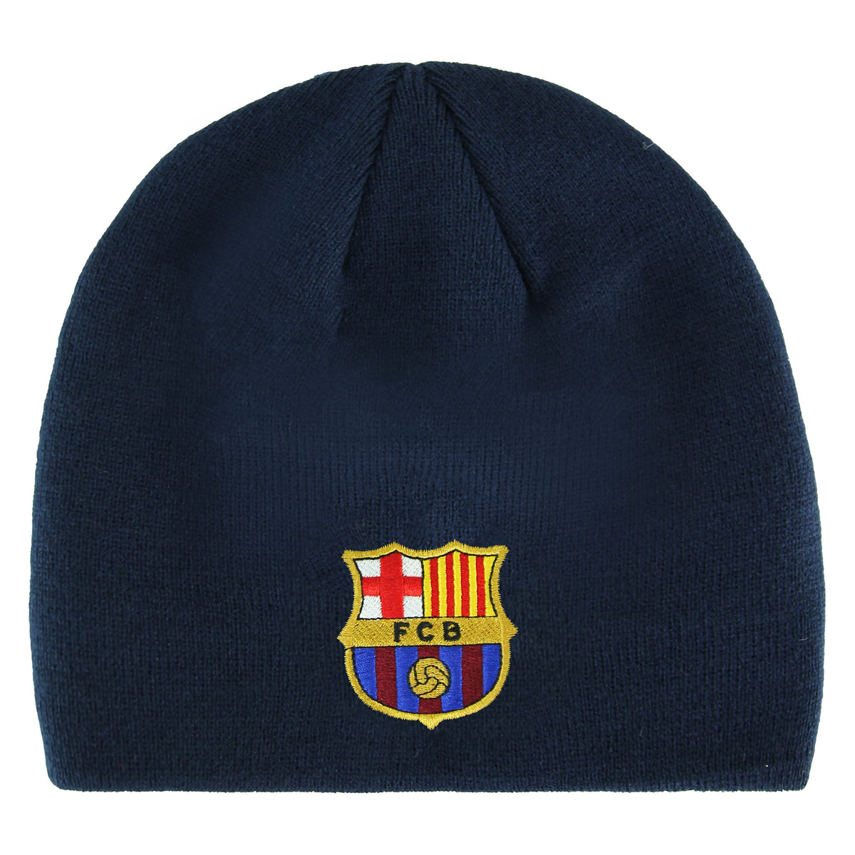 FC Barcelona Logo Core Mens Navy Beanie