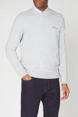 Ben Sherman Logo Mens Light Grey Sweater