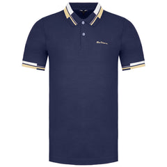 Ben Sherman Collar Interest Mens Navy Polo Shirt