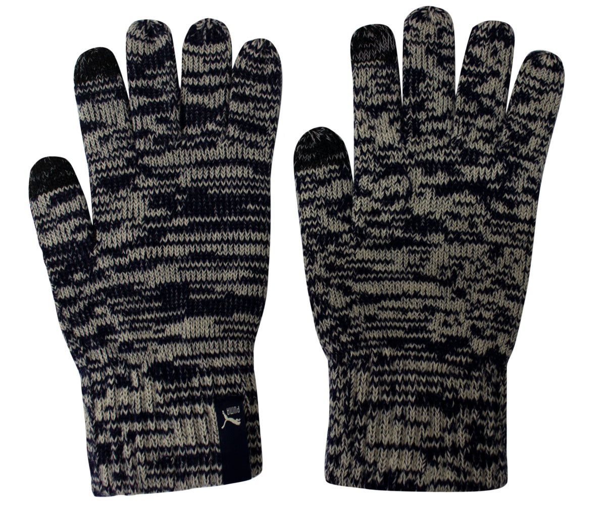 Puma Touchscreen Mens Grey/Navy Gloves