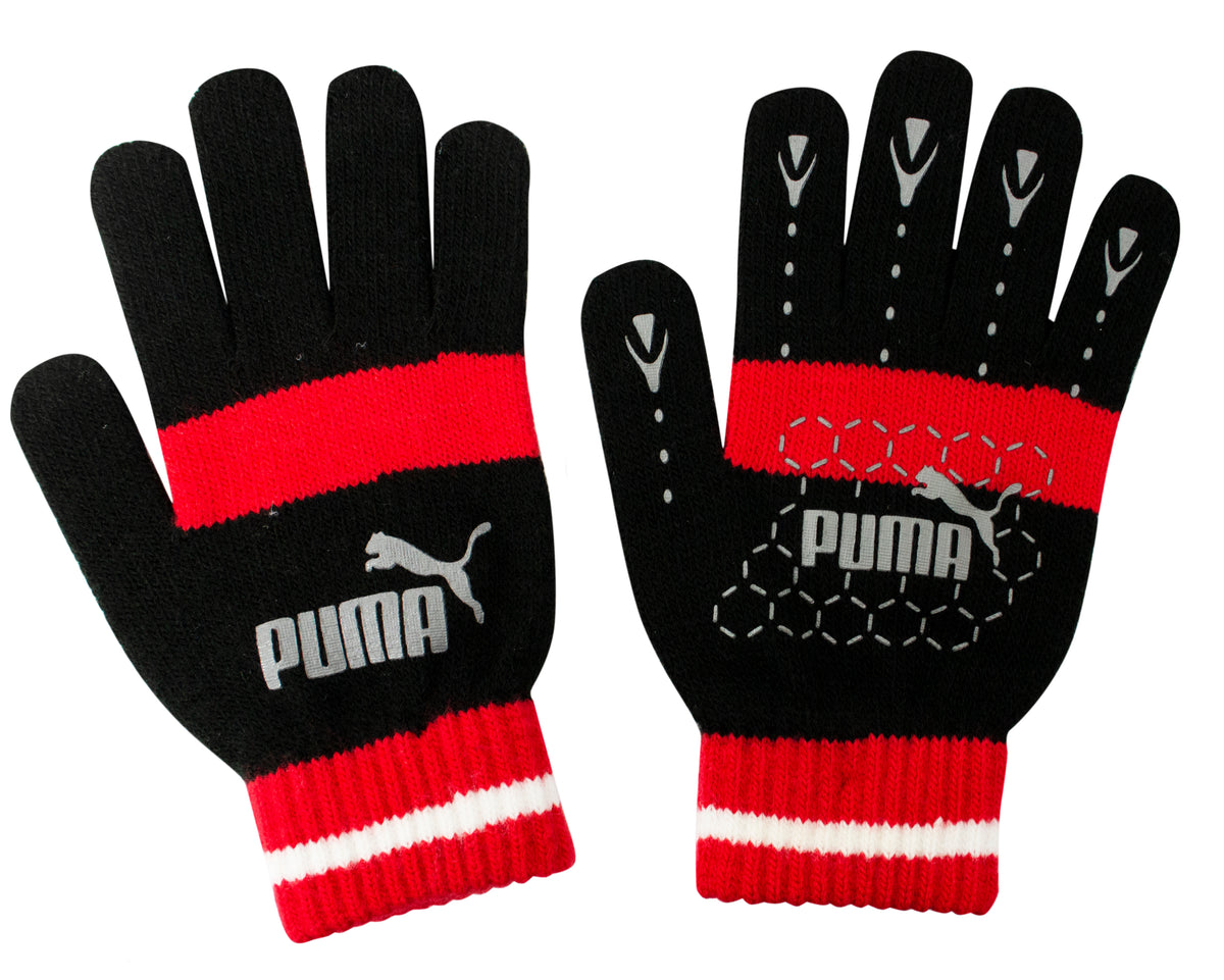 Puma No 1 Logo Cat Magic Winter Black Red Gloves