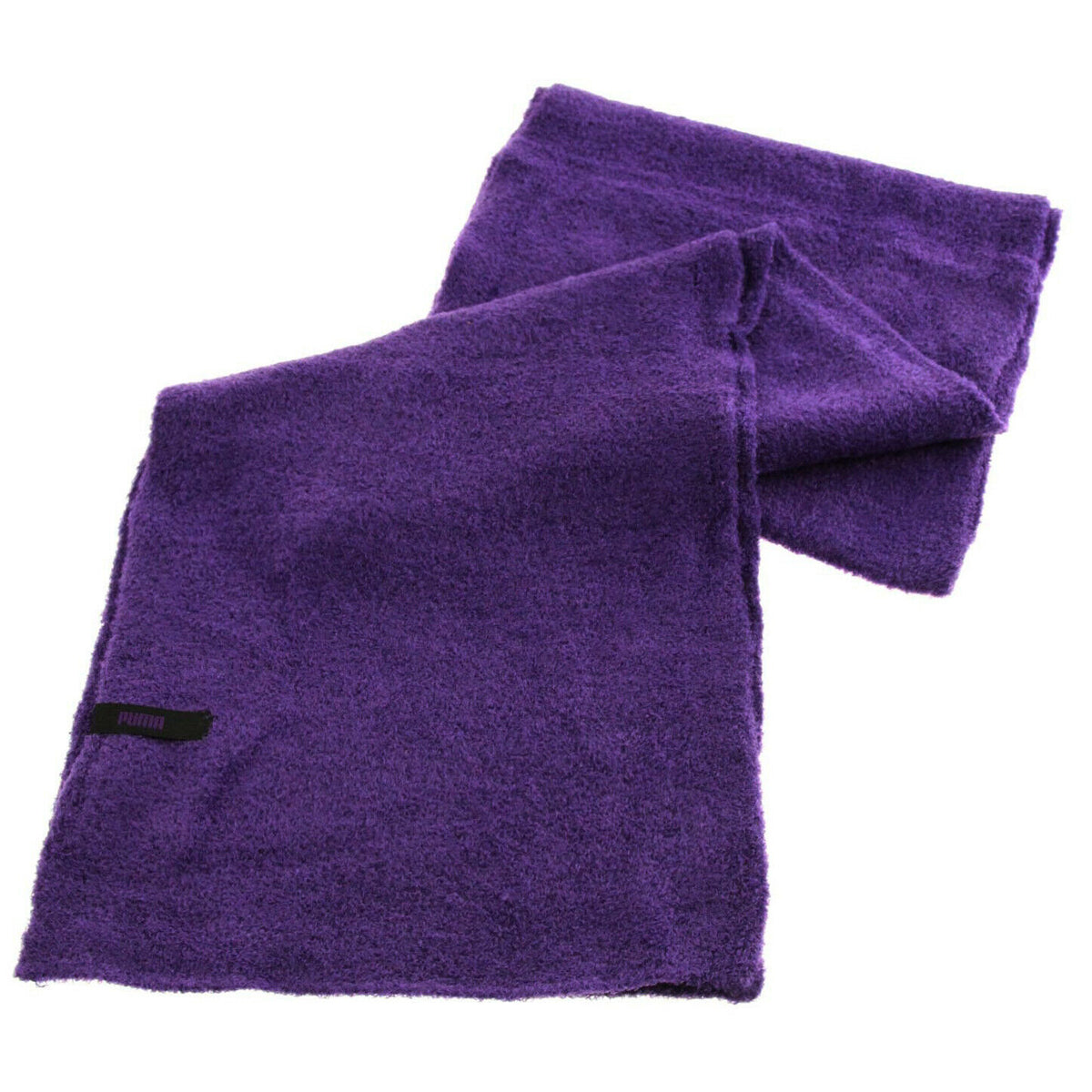 Puma Womens Fuzzy Nylon Purple Scarf