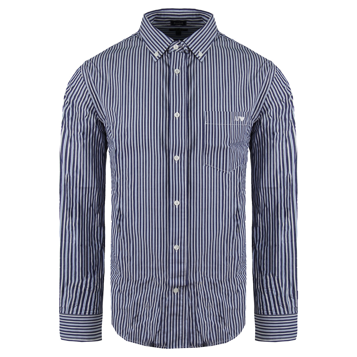 Armani Jeans Regular Fit Mens Blue Oxford Shirt