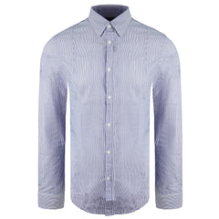 Armani Jeans Fitted Mens Blue Shirt