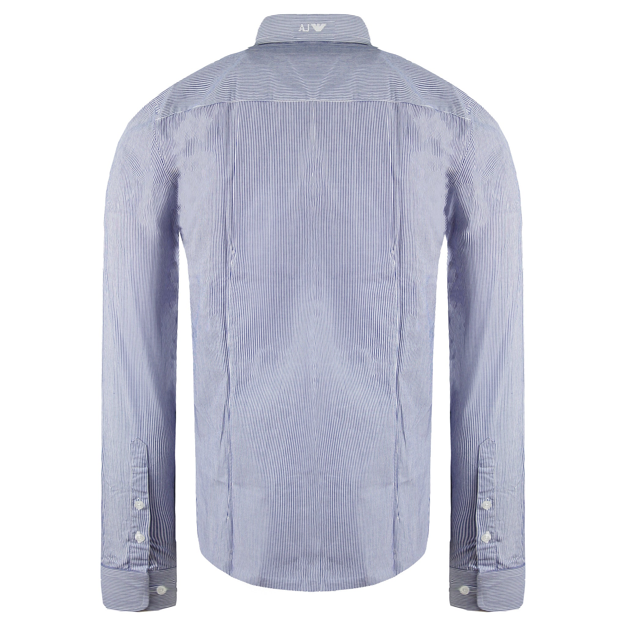 Armani Jeans Fitted Mens Blue Shirt