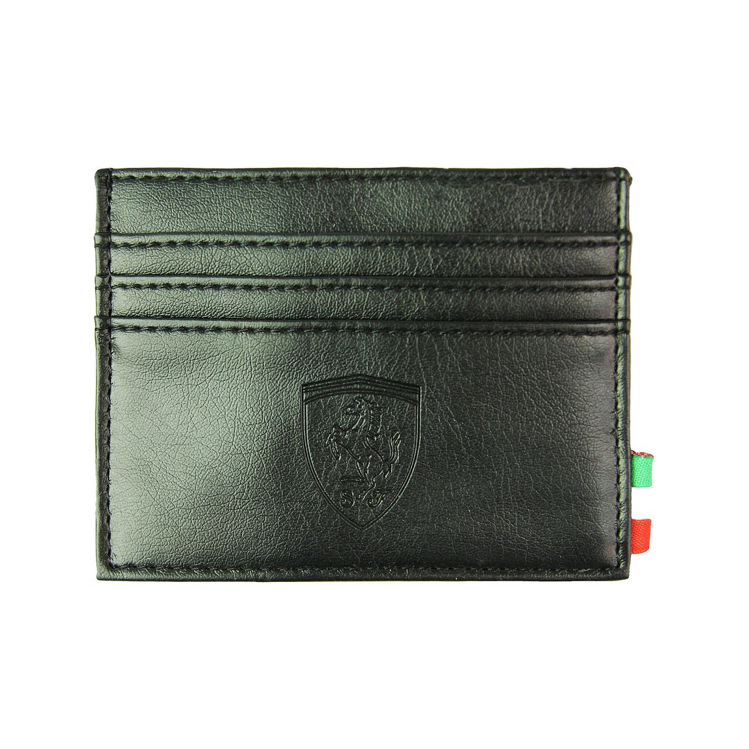 Puma Scuderia Ferrari Lifestyle Unisex  Black Credit Card Holder