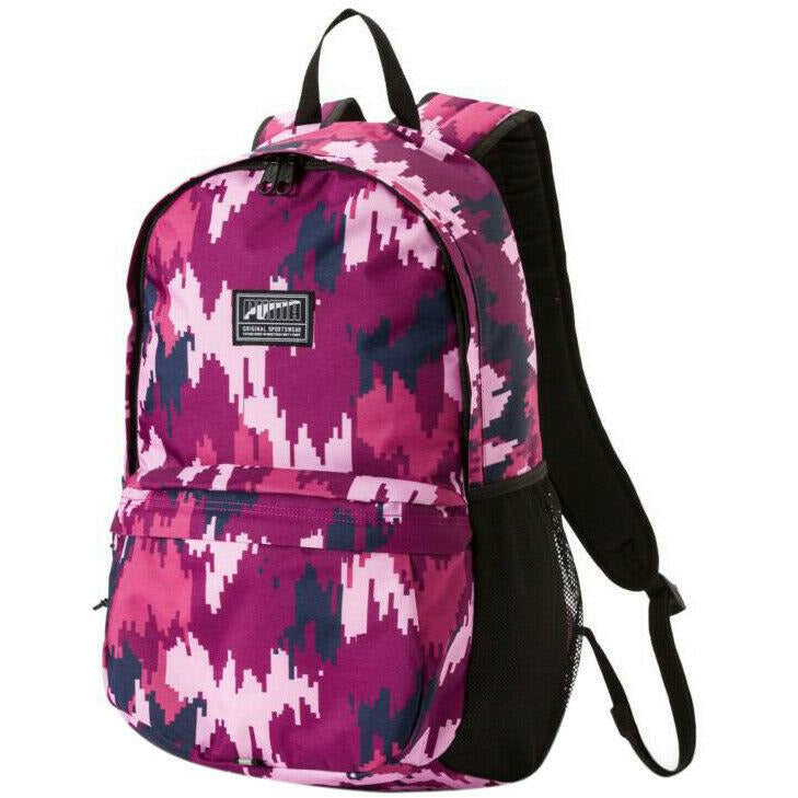 Puma Academy Backpack Rucksack Laptop Orchid Camo Bag Unisex 074719 21 A1A