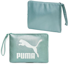 Puma Prime Metallic Aqua Clutch Bag