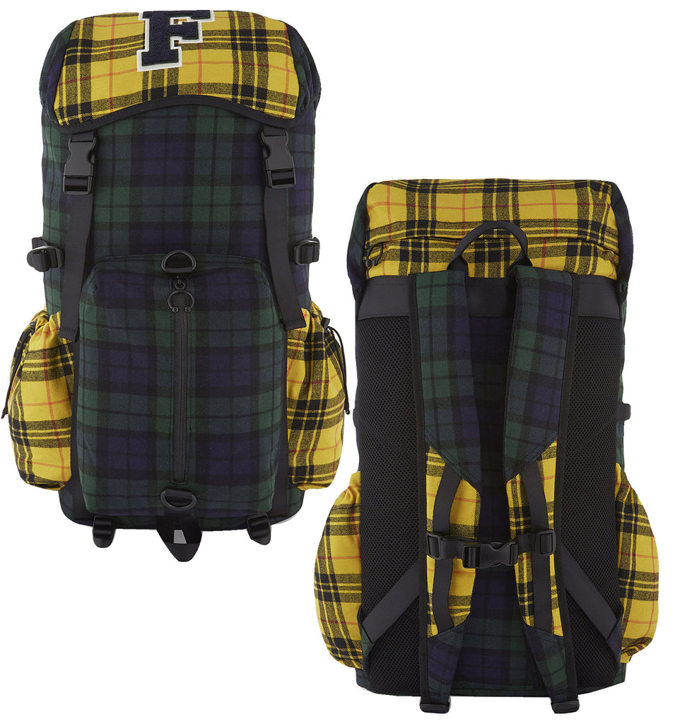 x Rihanna Fenty Checkered Black Yellow Backpack