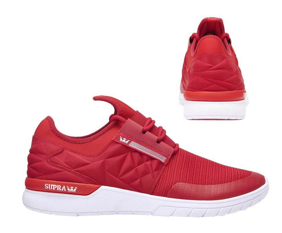 Supra Flow Run Evo Mens Red Running Trainers