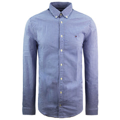 Tommy Hilfiger New York Fit Oxford Shirt Checkered Mens Top